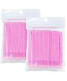 200Pcs Disposable Eyelash Brushes Pink Micro Brushes Applicator Eyelash Brushes for Eyelashes Extensions - Buy Online on GoSupps.com