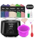 Bestidy Waxing Kit for Women & Men - Home Wax Warmer with Hard Wax Beans for Hair Removal | Brazilian, Body, Armpit, Bikini, Chest, Legs, Face, Eyebrow - Non-Stick Silicone Bowl - Buy Online on GoSupps.com