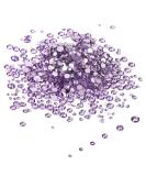 LolliBeads Lavender Purple Resin Crystal Mixed Flat Backs Nail Art Rhinestones - 1200Pcs - Buy Online on GoSupps.com