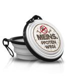 Portable Folded Dog Bowl with Carabiners - Lightweight & Practical for Walks | Mines Paws Away - Buy Online on GoSupps.com