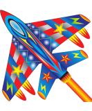 Large Flerigh Plane Kite for Kids and Adults | Easy to Fly & Assemble | Ideal for Beginners & Professionals | Beach & Outdoor Activities | Ages 4-12 - Buy Online on GoSupps.com