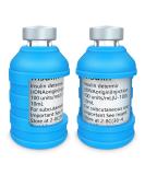MEDMAX Insulin Via Bottle Protector Case - 2-Pack Silicone Sleeve for 10ML Vials (Short-Blue) - Buy Online on GoSupps.com