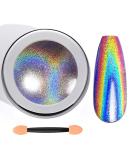 Chrome Nail Powder - Holo Chrome Nail Powder with Super Laser Effect for Stunning Nail Art at Home - International Shipping Available - Buy Online on GoSupps.com