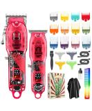 Electric Hair Clippers Cordless Men's Haircut Kit with 16 Guide Combs & Grooming Accessories | Perfect for Home & Salon Use - Buy Online on GoSupps.com