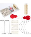 85-Piece Clip Hair Extension Set | 50 U-Shaped Clips Needles T-Pencils & More for Perfect Hair Styles - Buy Online on GoSupps.com