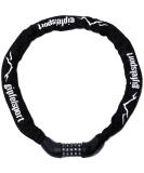 Gipfelsport Bicycle Lock - Secure Chain Lock with Combination for Kids & Adults - Black | International Shipping Available - Buy Online on GoSupps.com