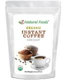 Organic Instant Coffee Powder - Dark Roast Delight Immune-Supporting Antioxidants Vegan Gluten-Free 8 oz | Boost Mood & Energy - Buy Online on GoSupps.com