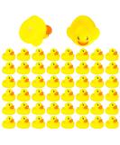 Derayee 50pcs Yellow Mini Bathing Ducks - Squeaky Floating Toys for Children | Perfect for Showers & Birthday Parties - Buy Online on GoSupps.com