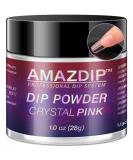 AMAZDIP Pro Dipping Nail System 1oz - Crystal Pink Dip Powder for Salon & DIY - Buy Online on GoSupps.com