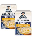 Porridge Bundle With Quaker Oat So Simple Protein Golden Syrup Sachets 344g (2 Pack) - Buy Online on GoSupps.com