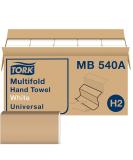 Tork Multifold Hand Towel White H2, Universal, 100% Recycled Fibers, 16 x 250 Towels, MB540A White 250 Count (Pack of 16) - Buy Online on GoSupps.com