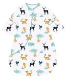 Chilsuessy Baby Sleeping Bag 3.5 Tog with Detachable Sleeves - Animal Park Design - 100% Cotton - Soft Infant Toddler Sleep Bag (2-4 Years) - Buy Online on GoSupps.com