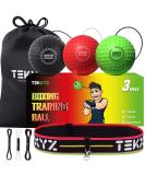 TEKXYZ Boxing Reflex Ball Set - 3 Difficulty Levels | Headband Included | Improve Reaction Speed, Agility, and Hand-Eye Coordination - Buy Online on GoSupps.com