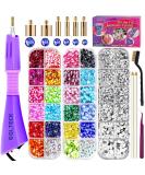 GLTECK Hotfix Applicator Bedazzler Kit | 5784 PCS Rhinestones | DIY Rhinestone Applicator Tool with 7 Tips, Templates, Gloves & Tweezers - Buy Online on GoSupps.com