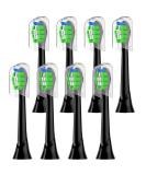 Buy Wardimark Replacement Brushes for Philips Sonicare - 8 Black Gum Care Brush Heads - International Shipping Available - Buy Online on GoSupps.com