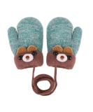 IPENNY Toddler Magic Stretch Mittens | Thick Plush Lined Winter Gloves for Boys & Girls | Warm & Fluffy Full Finger Ski Gloves for Cold Weather | Size L (12*7cm) | Ages 0-3Y | Style B-green - Buy Online on GoSupps.com