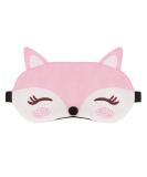 Cute Fox Eye Mask for Sleeping | Soft & Lightweight Sleep Mask for Travel | Pressure Relief Blindfold for Men & Women (Pink - Buy Online on GoSupps.com