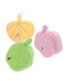 3pcs Kids Bath Ball Loofah Set - Cartoon Body Scrub Pouf & Exfoliating Mittens for Fun Bathing - Buy Online on GoSupps.com
