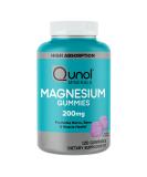 Qunol Magnesium Gummies for Adults - 200mg High Absorption Magnesium Supplement Supports Nerve Bone & Muscle Health Vegetarian 120 Count - International Shipping Available - Buy Online on GoSupps.com