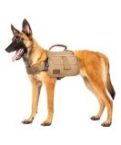 OneTigris Dog Backpack for M/L Size Dogs - Durable Camping & Hiking Tear-Resistant Backpack in Brown - Perfect for Outdoor Adventures - Buy Online on GoSupps.com