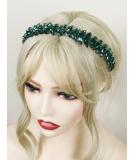 Brihasory Green Rhinestone Headband Wedding Hair Accessories for Brides Tiaras for Women and Girls Goddess Costume Hair Decoration Party Prom Bridesmaid Gifts - Buy Online on GoSupps.com