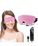 KOVNLO Heated Eye Mask for Dry Eyes & Styes - Washable USB Electric Warm Compress for Blepharitis & Chalazion - Pink Eye Treatment & Relief - Buy Online on GoSupps.com