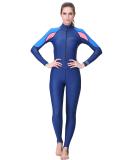 Womens Full Body Wetsuit UPF 50+ UV Protection Rash Guard Quick Dry Swimsuit - Blue - Large (125-135lb) - Buy Online on GoSupps.com