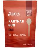Judees Xanthan Gum 8 oz - 100% Non-GMO, Keto-Friendly - Gluten-Free and Nut-Free - Gluten-Free Baking Essential - Great for Keto Syrups, Sauces, and Thickening - Buy Online on GoSupps.com