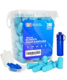 200Pcs Soft Foam Ear Plugs - Noise Cancelling Slow Rebound Disposable Earplugs for Sleeping Snoring Shooting Study Travel (Blue) - International Shipping Available - Buy Online on GoSupps.com