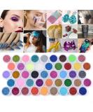 45 Colors Glitter Set - Resin Fine Glitter for Arts, Crafts, Nails, Makeup & Festivals - Buy Online on GoSupps.com