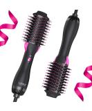 2.0 Hair Dryer Brush & Hot Air Styler - 4-in-1 Lightweight Volumizer for Drying, Straightening, Curling - Black - Buy Online on GoSupps.com