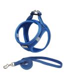 Suredoo Dog Harness with Leash - Anti-Train Reflective Chest Harness for Small Dogs Puppies & Cats - Lapis Blue XXS - Buy Online on GoSupps.com