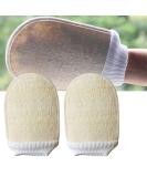 LATRAT Exfoliating Loofah Gloves - Spa Body Scrub & Dead Skin Remover for Men & Women - 2 Pack - Buy Online on GoSupps.com