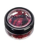 Moon Glitter Classic Chunky Red Glitter - Cosmetic Festival Makeup for Face, Body, Nails, Hair & Lips - 3g - Buy Online on GoSupps.com