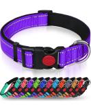 Buy Taglory Purple Dog Collar for Small Dogs - Soft Padded Neoprene Adjustable & Reflective | Ideal for Training | Fast International Shipping - Buy Online on GoSupps.com