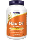 â€œNow Foods Flax Oil 1000mg - Essential Omega-3 250 Softgels | Heart & Joint Healthâ€‌ - Buy Online on GoSupps.com