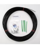 100yd Monofilament Fishing Leader Kit 2.0mm-400lb Black with Loop Protectors & Crimps - Buy Online on GoSupps.com