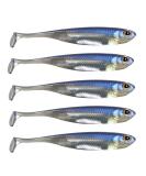 QualyQualy Soft Plastic Swimbait Paddle Tail Shad Lure Soft Bass Shad Bait Shad Minnow Paddle Tail Swim Bait for Bass Trout Walleye Crappie 2.75in 3.14in 3.94in 5in 1# 3.14in - 6Pcs - Buy Online on GoSupps.com