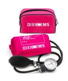 Dixie EMS Deluxe Pink Aneroid Sphygmomanometer Blood Pressure D-Ring Cuff - International Shipping Available - Buy Online on GoSupps.com