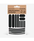 Bookman Urban Visibility Reflective Stickers Strips - Black | Enhance Safety with High Visibility - Buy Online on GoSupps.com