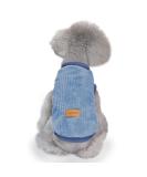 YAODHAOD XL Dog Sweater - Plush Soft & Warm Winter Clothes for Dogs & Cats - Blue - Buy Online on GoSupps.com