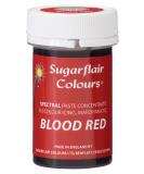 Sugarflair Blood Red Spectral Food Colouring Paste Highly Concentrated for Use with Sugar Pastes Buttercream Royal Icing or Cake Mix Vibrant Colour Dye - 25g
