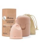 BAMBOOZY LUXUS Menstruation Cup with Sterilizer | Reusable Medical Silicone | Sustainable Plastic-Free & BPA-Free | Up to 12 Hours Protection - Buy Online on GoSupps.com