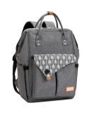 Lekebaby Gray Arrow Diaper Backpack - Multifunctional Large Capacity Baby Bag with Diaper Pad for Travel & On-the-Go - Buy Online on GoSupps.com