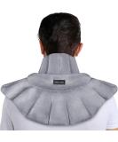 REVIX Microwavable Heating Pad for Neck Shoulders and Back | Weighted Neck Wrap with Moist Heat | Light-Gray - Buy Online on GoSupps.com