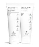 Terra & Co. Brilliant Hydroxyapatite Charcoal Toothpaste - Natural Vegan Teeth Whitening for Sensitive Smiles | International Shipping Available - Buy Online on GoSupps.com