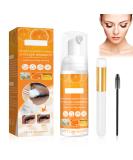 Eyelash Lengthening Cleaning Mousse | Eyelash Extension Cleanser & Foaming Wash - 60ML with Mascara Wand - Buy Online on GoSupps.com