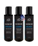 Mountaineer Brand Bald Head Care Gifts | All-Natural 3-Step Daily Skin Care for Healthy Scalp & Face - Exfoliate Cleanse Shine - Buy Online on GoSupps.com