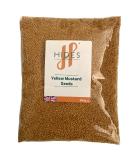 Hides Fine Foods Yellow Mustard Seeds 500g - GMO Free, Vegetarian Friendly Spice Staple for Marinades, Rubs, Sauces, Dressings, Curries & Condiments - Buy Online on GoSupps.com