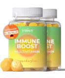 Yuicy Immune Boost Multivitamin Gummy Bears - High-Dose Vitamin D3 C K2 & K1 - 120 Count Double Pack for Immune Strengthening - Shop Internationally! - Buy Online on GoSupps.com